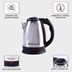 Picture of Wonderchef  Crescent Electric Kettle, Stainless Steel Interior, Safety Locking Lid- 1.8L, 1800W Electric Kettle (Silver, Black)